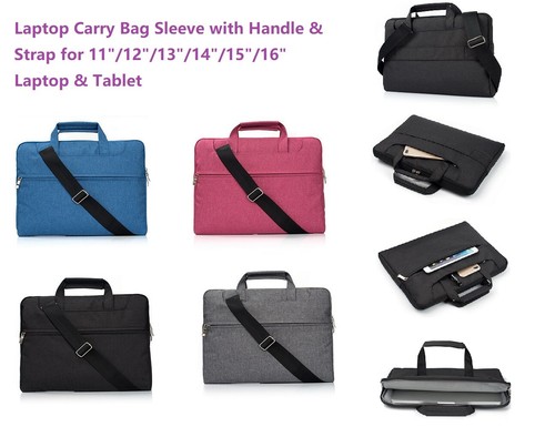 Laptop carry bag sleeve with